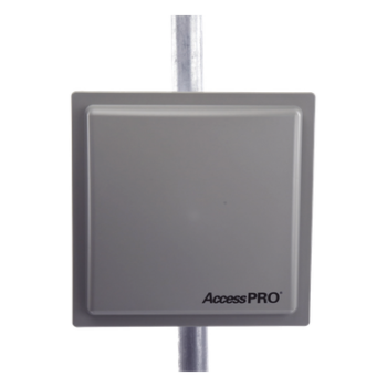 Lector RFID UHF / Alcance Ajustable 3 - 12 m (9.8 - 39.4 ft) / Frecuencia 902-928 MHz FHSS / Antena Integrada 12 dBi / Salida Wiegand 26 Bits / TCP-IP / Control de Acceso Vehicular