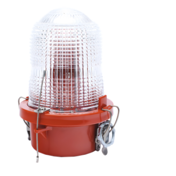 Lámpara de Obstrucción / LED IR Roja / Baja Intensidad 32.5 cd / 120-240 Vca / 360° Cobertura / IP Aeronáutico