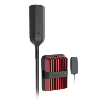 Amplificador de Señal Celular / 4G, 3G, VoLTE y Voz / Multiusuario / Multioperador / Alcance Extendido 74% / Antena OTR Omnidireccional / Tractocamión y Pick-up Pesado