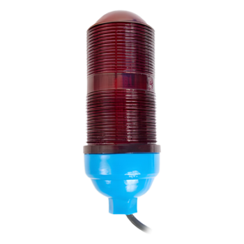 Lámpara de Obstrucción Aeronáutica / Globo Rojo Policarbonato / Base E26/E27 / Luz Fría / Torres Arriostradas y Autosoportadas