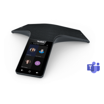 Teléfono de Conferencias IP / 12+1 Micrófonos / Cancelación de Ruido 360° / Alcance 6 m (19.7 ft) / Pantalla Táctil 5' / Wi-Fi Dual Band / Certificación Microsoft Teams