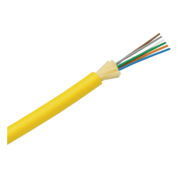 Cable de Fibra Óptica / 12 Hilos / Monomodo OS2 9/125 / Interior OFNR Riser / Tight Buffer 900µm / No Conductiva / Precio Por Metro (3.28 pies)