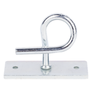 Herraje de Sujeción para Remates Drop / Acero Galvanizado / Tensión 600 N / Ajuste Flexible de Ángulo / Interior o Exterior