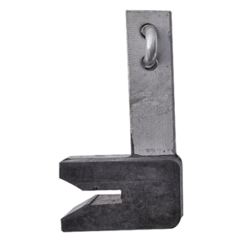 Guía para Línea de Vida en Torre / Acero Galvanizado / Recubrimiento de Caucho Amortiguador / Aplicación Intemperie / 0.40 kg / Torres Mayores a 15 m (49.2 ft)
