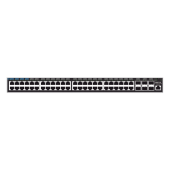 Switch Capa 3 Administrable / 48 Puertos Gigabit + 6 SFP+ 10G / Conmutación 216 Gbps / Montaje Rack 1U
