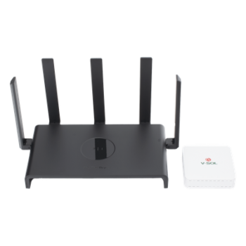Kit ONU Bridge Dual GPON/EPON / Router Home Mesh Wi-Fi 5 / 2.4/5 GHz / 5 Antenas 4.5-5.5 dBi / Cobertura Extendida