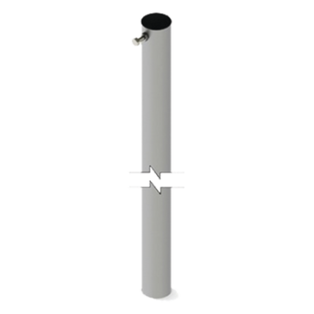 Sección de Mástil Telescópico / 3 m (9.8 ft) de Altura / Diámetro 1-3/4" (44.45 mm) / Acero Galvanizado Calibre 20 / Uso Exterior