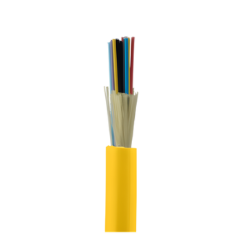 Cable de Fibra Óptica / 24 Hilos / Monomodo OS2 9/125 / Interior / Tight Buffer 900µm / OFNR Riser / Dieléctrico / Precio Por Metro (3.28 pies)