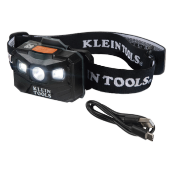 Lámpara Luz LED Frontal Recargable de 400 Lúmenes, Apagado Automático, con Correa de Tela, Adaptable y Ajustable a Gorros, Cascos, Cachuchas  o directo a Frente Humana (Tipo Minero)