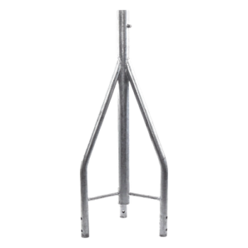 Tramo de Remate para Torre / Acero ASTM A36 / Galvanizado por Inmersión en Caliente / 3 Opresores para Pararrayos / Longitud 350 mm (1.15 ft) / Tolerancia ±1 mm