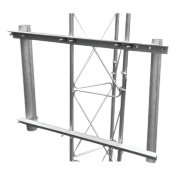 Brazo Lateral Doble / Acero ASTM A-36 / Tubo Ø3' Cal.16 / Altura 60 cm / Ángulos 130 cm / Galvanizado