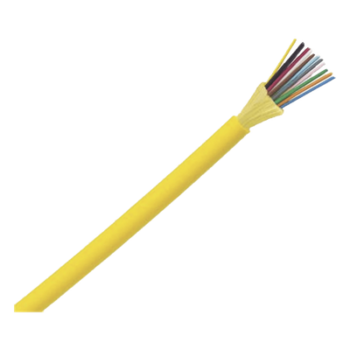 Cable de Fibra Óptica Interior / 24 Hilos / Monomodo OS2 9/125 / Tight Buffer 900 µm / LSZH / No Conductiva