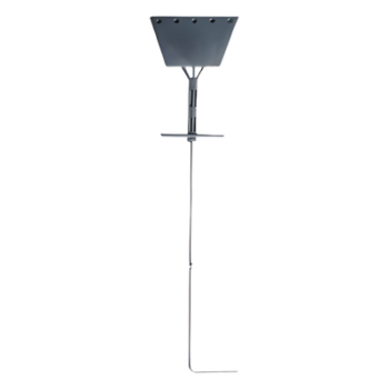Ancla de Piso Tipo Paleta / Varilla 3/4" / Placa 1/2" (13 mm) / Longitud 195 cm (6.4 ft) / Galvanizado por Inmersión en Caliente / 22.5 kg