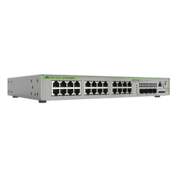 Switch Administrable Capa 3 / 24 Puertos 10/100/1000 Mbps / 4 SFP Gigabit / 56 Gbps Switching Fabric / 41.7 Mpps