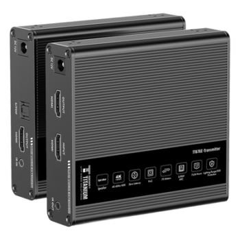 Extensor HDMI / 4K@60Hz / Sin Compresión / Cero Latencia / 70 m (229.7 ft) / Cat 6/6a/7 / PoC / IR Bidireccional / HDR10