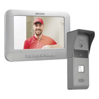 Kit de Videoportero Analógico / Pantalla LCD 7" / Cámara Pinhole 720x576 / Ángulo 98° / IP65 / 12 VDC