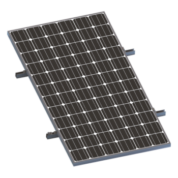 Kit De Minirieles Para Panel Solar Arreglo 1X1 Para Instalación Plano En Lámina