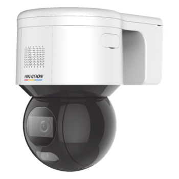 Domo PT IP 4 Megapixel / Imagen a Color 24/7 / Lente 4 mm / Luz Blanca 30 mts / Exterior IP66 / ACUSENSE (Evita Falsas Alarmas) / PoE+ / Micrófono y Bocina Integrada / WDR 120 dB / MicroSD