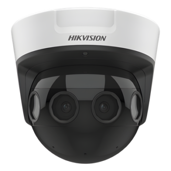 PanoVu Series / Vista Panorámica 180° / 16 Megapixel en Total / 4 Lentes 2.8 mm (4 Lentes 4 Megapixel) / 20 mts IR / Exterior IP67 / IK10 / 12 Vcc / PoE+ / Micro SD