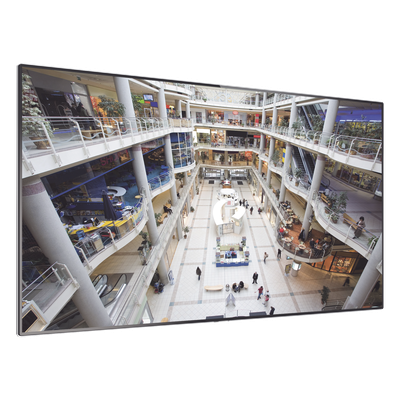 Pantalla LCD de 55" / Full HD 1080p / Bisel 3.5mm / Brillo 500 cd/m² / Ángulo 178° / Video Wall 81"