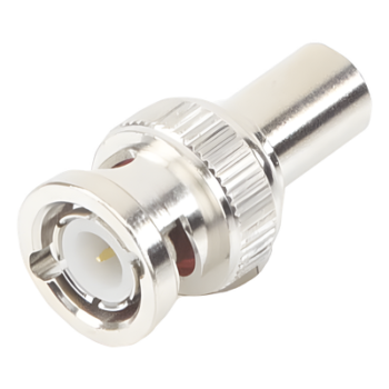 Carga Coaxial Terminal / 75 Ohm / 1/2 Watt / Conector BNC Macho / Níquel / Oro / Delrin