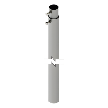 Mástil Telescópico / 6 m (19.7 ft) / Tubo Galvanizado Calibre 20 / Carga Máxima 6 kg / 2 Secciones de 3 m (9.8 ft)
