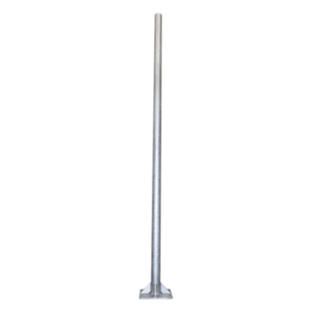 Poste de Acero Galvanizado / 3 m (9.84 ft) / Tubo 3' Cédula 30 / Carga 20 kg / Base 30x30 cm