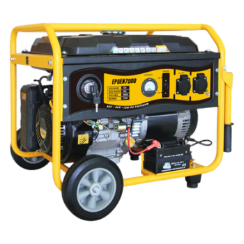Generador a Gasolina / Planta de Emergencia de 6.5KW, 220Vac 2 Fases, Jaula con Ruedas para Fácil Traslado y Encendido Electrónico