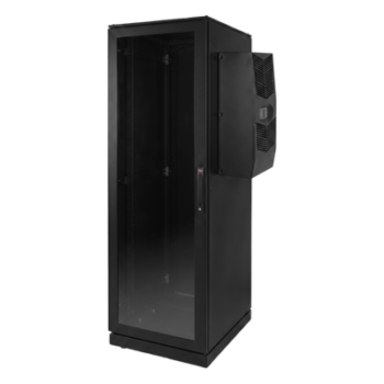 Gabinete de Telecomunicaciones / 42 UR / NEMA 12 / Aire Acondicionado Tipo G52 / 2000 x 600 x 1000 mm / Base Móvil Ruedas