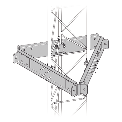 Estabilizador de Torre / 6 Puntos de Sujeción / Acero Galvanizado en Caliente / Antitorsión / Viento Severo / Antenas >1 m