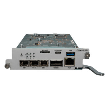 Tarjeta de Control y Uplink / 3x SFP/SFP+ 1/10G / 1x QSFP28 40/50/100G / Puerto Consola RJ45 / Out-Band 10/100/1000Base-T