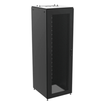 Gabinete de Telecomunicaciones / 48 UR / 2350 x 800 x 1200 mm (7.7 x 2.6 x 3.9 ft) / Acero Negro RAL 9005 / Puertas Perforadas / Certificaciones UL-cUL