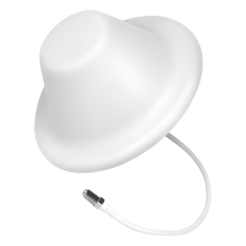 Antena Domo Interior / 698-960/1710-2700 MHz / 2-4 dBi / 75 Ohm / Conector F Hembra / 7.3" x 3.3" (185 x 85 mm)