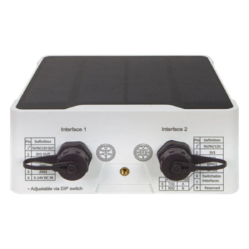 Controlador de nodo LoRaWAN / IP67 / LoRaWAN Clase A y C / GPIO, AI, RS232, RS485 / Alcance 11 km / 36,000 ft / Celda solar y batería integrada / NFC y USB