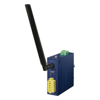 Controlador de Nodo Industrial / LoRaWAN Clase C / 2 E/S Digitales / IP30 / -40 a 75°C / 9-48 VDC y 24 VAC