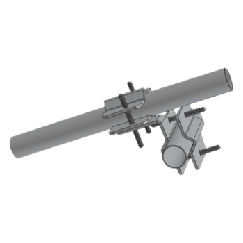 Herraje Adaptador Cruzado / Unión Perpendicular / Acero A-36 Galvanizado / Tubos 7/8" a 2"