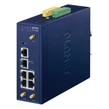 Gateway Industrial LoRaWAN / 5 Puertos 10/100/1000T / 300 Nodos / EU868 US915 AS923 / -45 a 75°C / RS485 Modbus