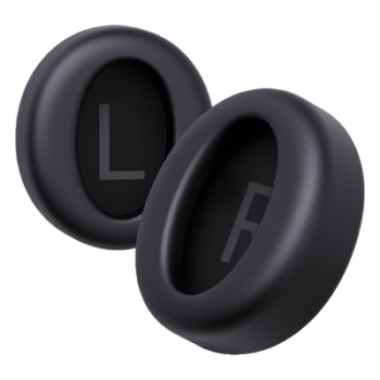 Almohadillas de Repuesto / Compatibles BH76 Plus / 1 Par / Negro / Acolchado Suave / Sellado Acústico Optimizado