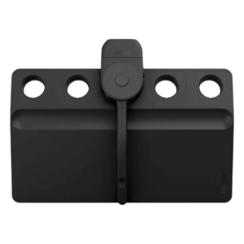 Organizador de Brazo de Micrófono / Kit de 2 Piezas / Polímero Reforzado / Color Negro Mate / Compatible con Jabra Perform 75