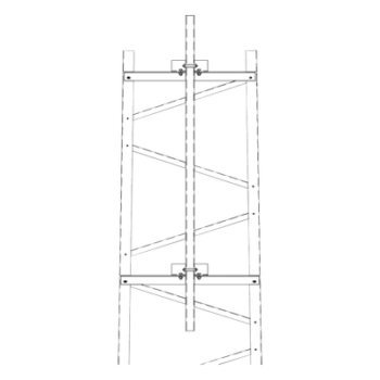 Brazo para Torre / Sección #4 / Mástil de Aluminio 1.8 m (5.9 ft) / Herrajes Incluidos / Exterior
