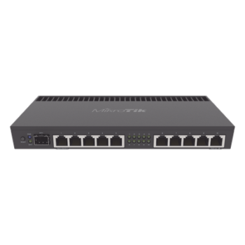 Router / CPU 4 Núcleos ARM / 10 Puertos Gigabit / 1 Puerto SFP+ 10G / 1 GB RAM / Montaje Rack 1U