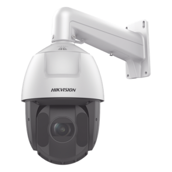 PTZ IP 4 Megapixel / 25X Zoom / 150 mts IR / DARKFIGHTER / ACUSENSE (Evita Falsas Alarmas) / Exterior IP66 / WDR 120 dB / PoE+ / Alarmas y Audio I/O / Micro SD / Metal / 24 VCA