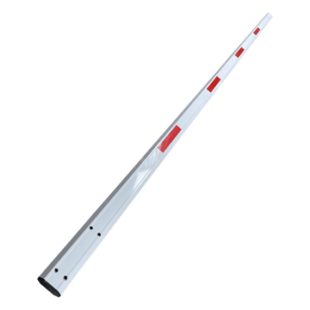 Brazo Recto para Barrera / Aluminio 4 m (13.1 ft) / Bandas Reflectantes Rojas / Sin Iluminación / Exterior