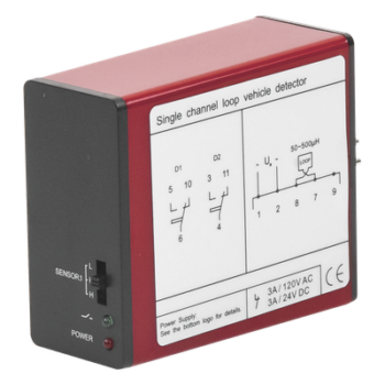 Sensor de Masa Vehicular / 1 Canal / 12/24 VAC/VCC / Salidas NC/NO / Modo Presencia y Pulso / Exterior