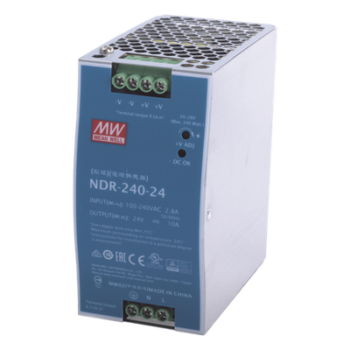 Fuente de poder industrial para riel DIN / 240W / 24Vcc / 10A / Entrada: 90-264Vca