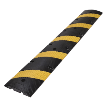 Reductor de Velocidad / 183cm (6 ft) / 5 Franjas Amarillas / Hule Reciclado / 20 Toneladas