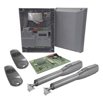 Kit de Operadores para Puertas Abatibles / 5 m (16.4 ft) / 400 kg / 24 VCC / IP54 / Uso Intensivo