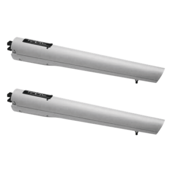Kit Operadores para Puerta Abatible / Hoja 2.7 m (8.9 ft) / Carga 300 Kg / 20 Ciclos/Hora / 24 VCC / 145 daN / Respaldo de Baterías