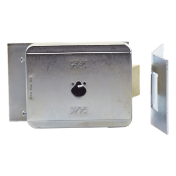 Cerradura Electromecánica / 12 VCA / Placa Suelo / Operación Manual por Cilindros