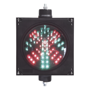 Semáforo LED / Diámetro 20 cm / 81 LEDs / IP65 / 110 VCA / 6 W / Intensidad 500 cd Rojo / 400-600 cd Verde